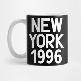 New York Birth Year Series: Modern Typography - New York 1996 Mug